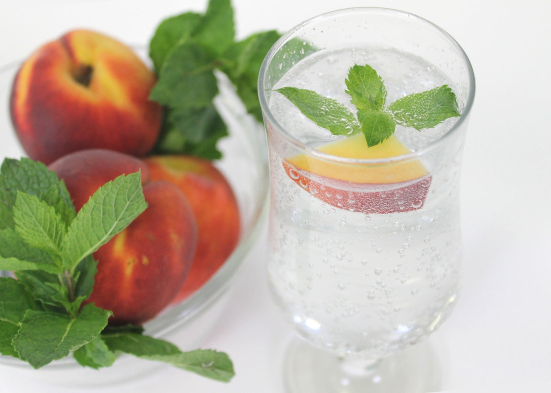 Infuse The Taste of Summer with Peach Mint Sparkling Water