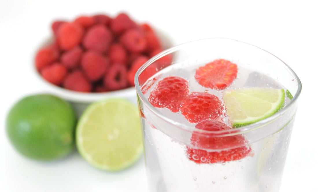 Infuse Sparkling Water with the Real Taste of Raspberries & Lime