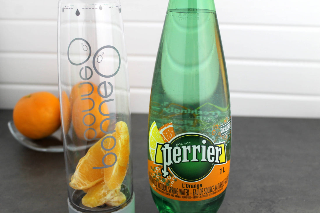 Homemade Orange Sparkling Water