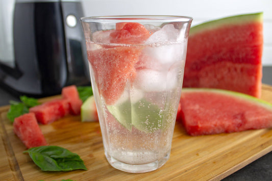 Stay Hydrated with a Watermelon-Basil Sparking Water