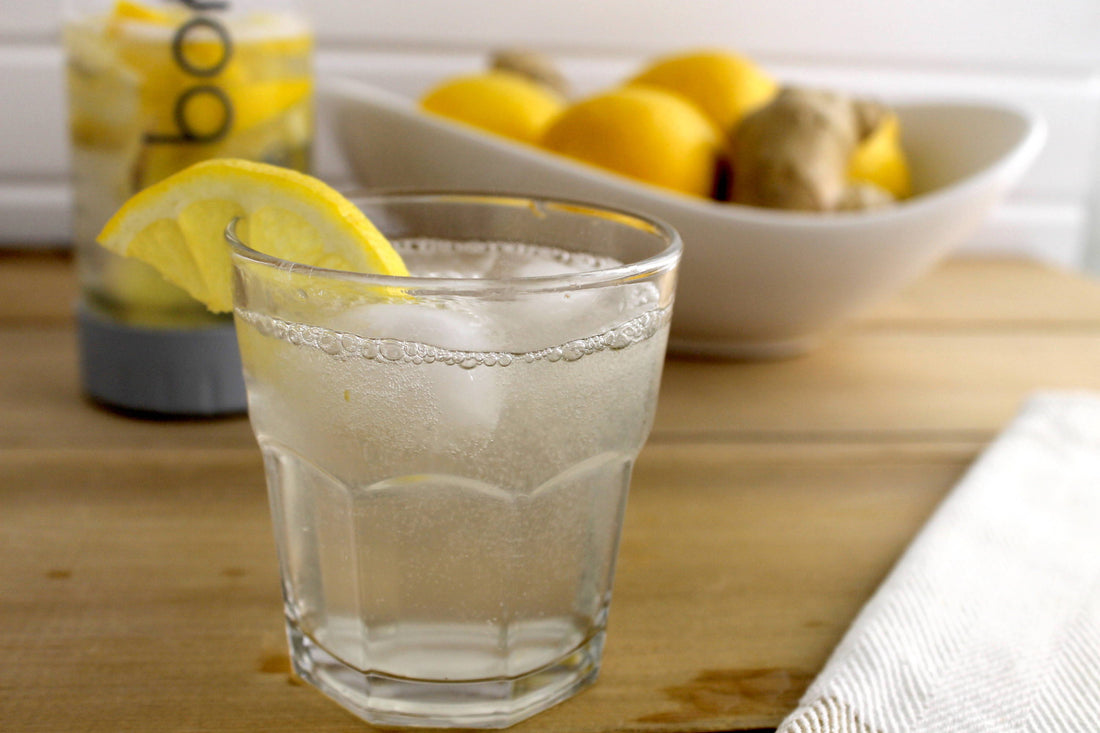 Stay Energized and Healthy With An All Natural Ginger Honey Sparkling Lemonade 🍋